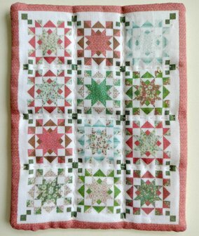 Miniatuur Quilt Red Green Stars