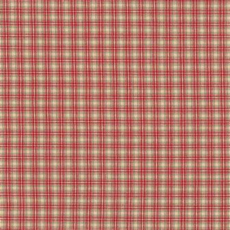 2750-403 Nordso rood met beige en ecru ruitje 166 cm breed