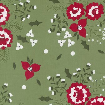 29180-13 Starberry Holiday Rose Green 