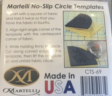 Martelli No Slip Circle Templates 2,5 - 5,5 inch