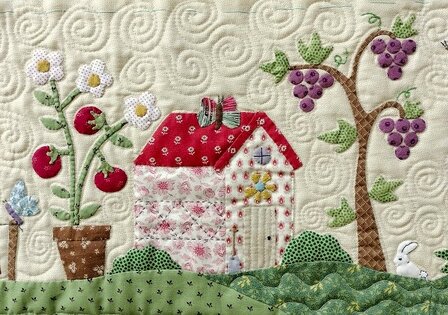 Quiltmand rechthoekig Quilt Village compleet pakket