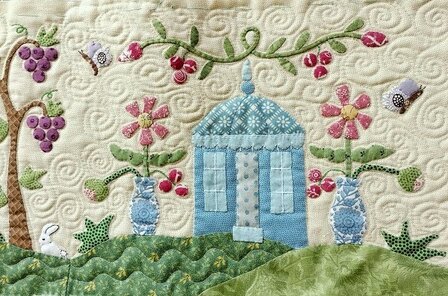 Quilt basket rectangular Quilt Village complete kit