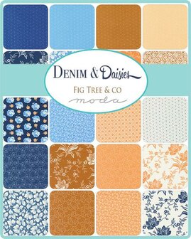 35380MC Mini Charmpack Denim &amp; Daisies by Fig Tree 