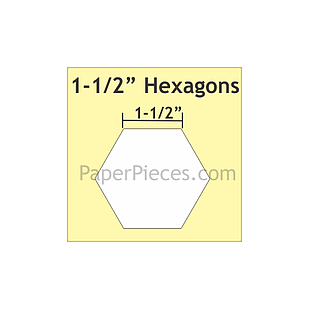 HEX150 1-1/4 Hexagon Papierschablonen