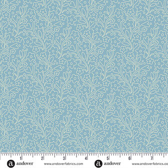 1257-B Cozy House  Dainty Flower Ivory