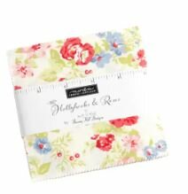 3050MC Mini Charmpack Hollyhocks &amp; Roses by Bunny Hill