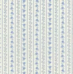 3056-11 Hollyhocks and Roses Floral stripe