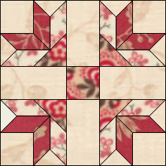 Pattern of 1 Quilt Block Lily