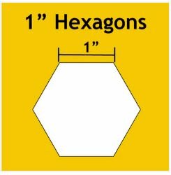 HEX100 Hexagon 1 inch paper templates