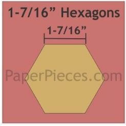 HEX1716 1-7/16 inch Hexagon papieren mallen 