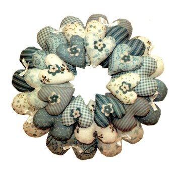 It&#039;s A Boy Hearts Wreath Kit Blue