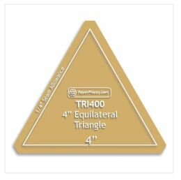 TRI400-025 Acrylic template 4 inch Triangle