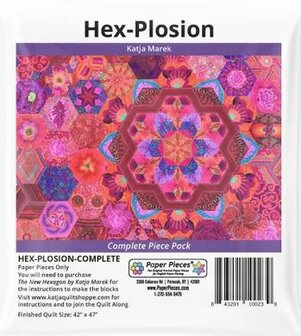 Hex Plosion  Quilt Complete Paper Pieces Pack 