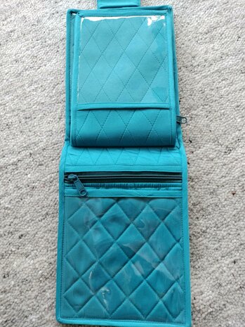 Yazzii organizer map bag turquoise