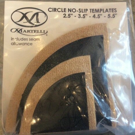 Martelli No Slip Circle Templates 2,5 - 5,5 inch