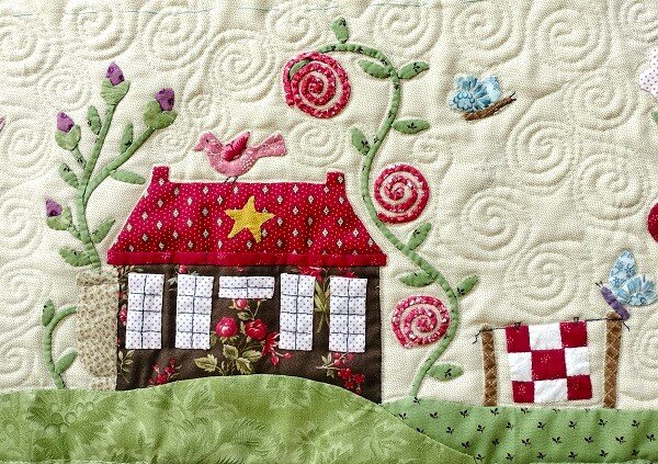 Quilt basket rectangular Quilt Village complete kit