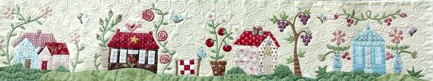 Quilt basket rectangular Quilt Village complete kit