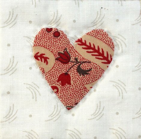 Little Hearts Scrap Quilt patroon 