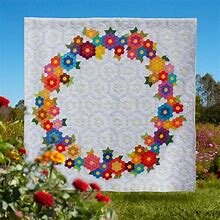 Homage to Grandmothers Flower garden Quilt Pattern and starter Pack Paper Pieces